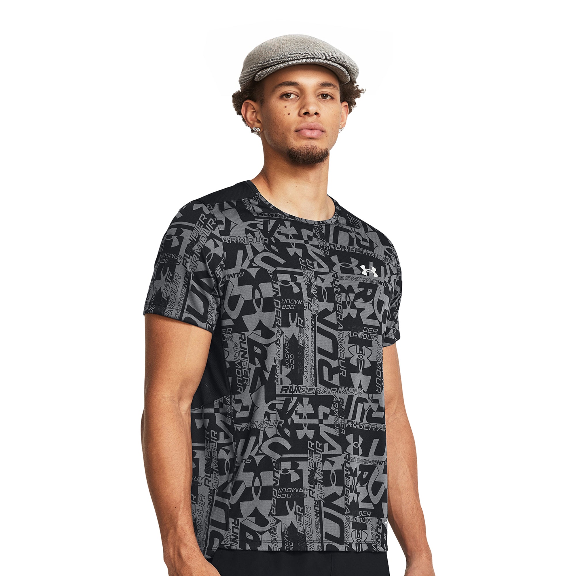 Under Armour Launch Printed Tee (Black)